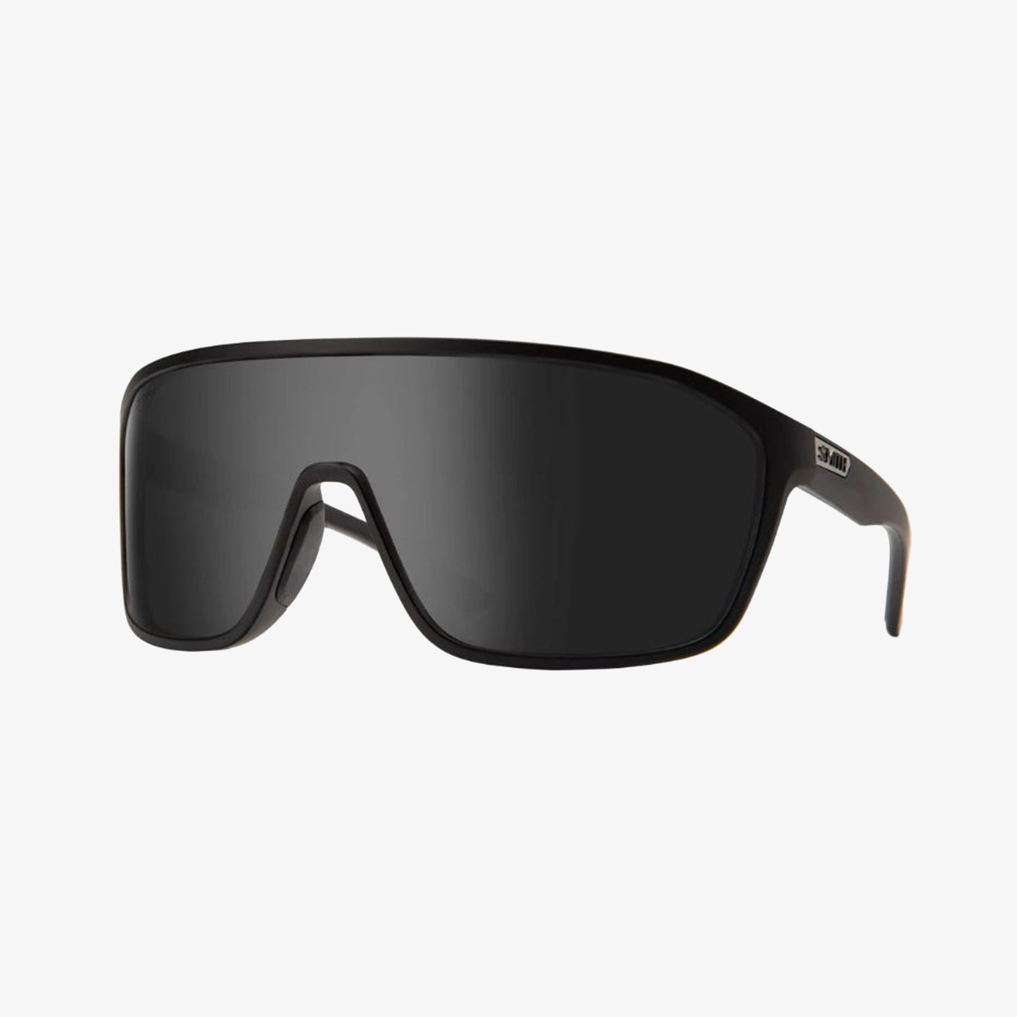Smith Boomtown Sonnenbrille Matte Black - Chromapop Black Mirror Lens