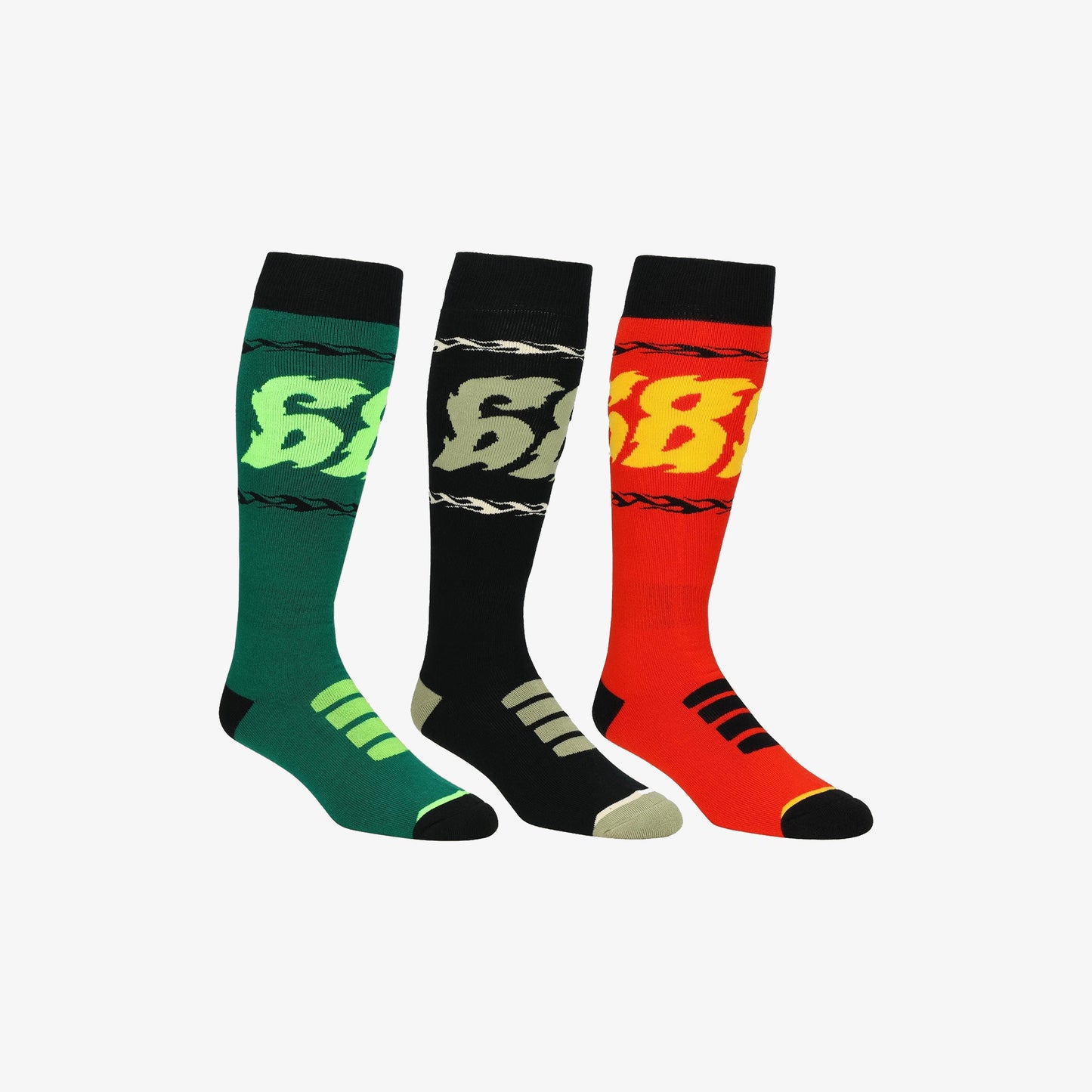 686 Flame Socken 3 Pack 2026