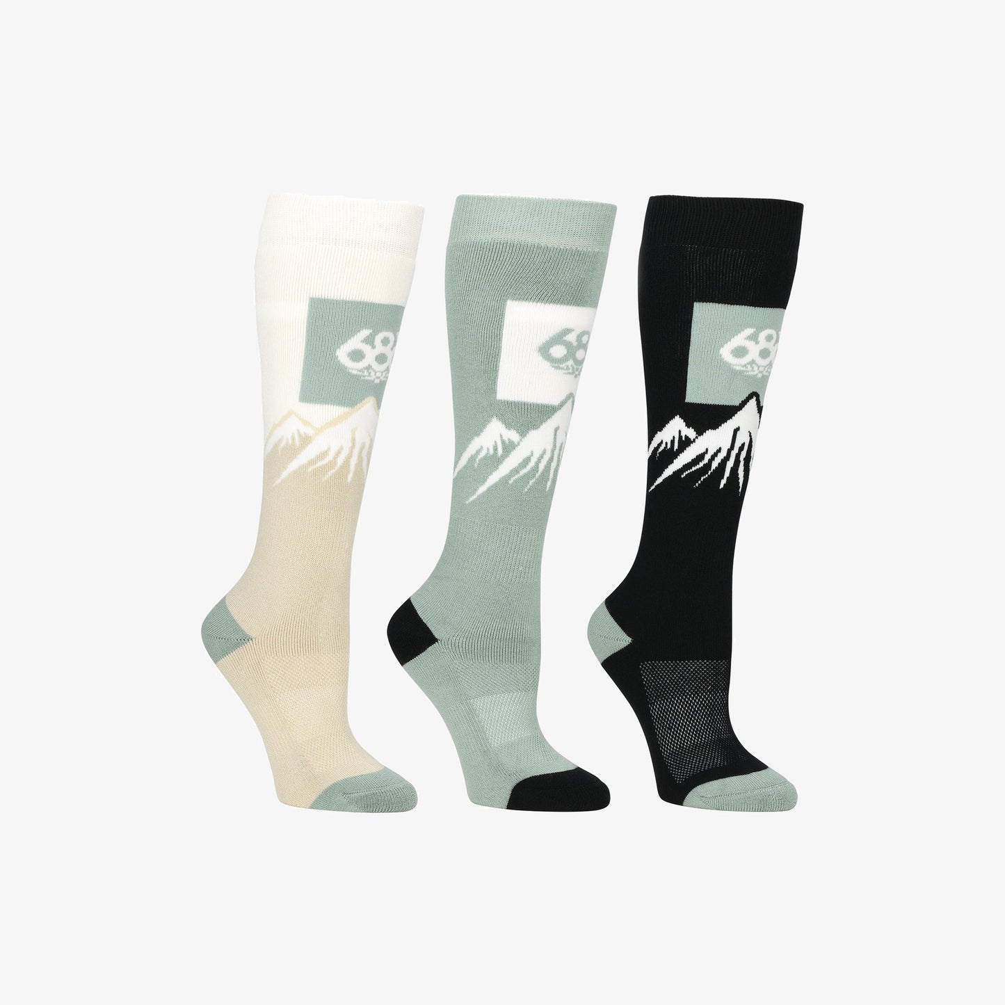 686 Snow Caps Socken 3 Pack für Damen 2026
