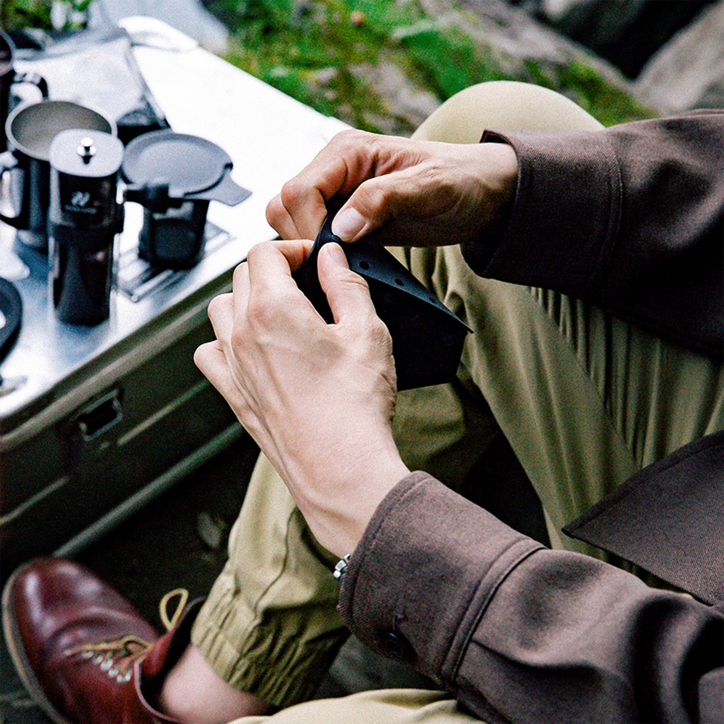 Hario Zebrang V 60 Flat Dripper 02 Outdoor