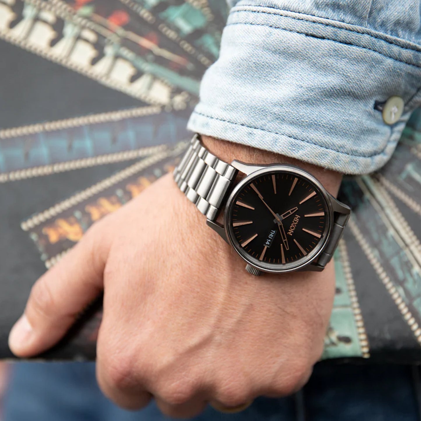 Nixon Sentry Stainless Steel Uhr