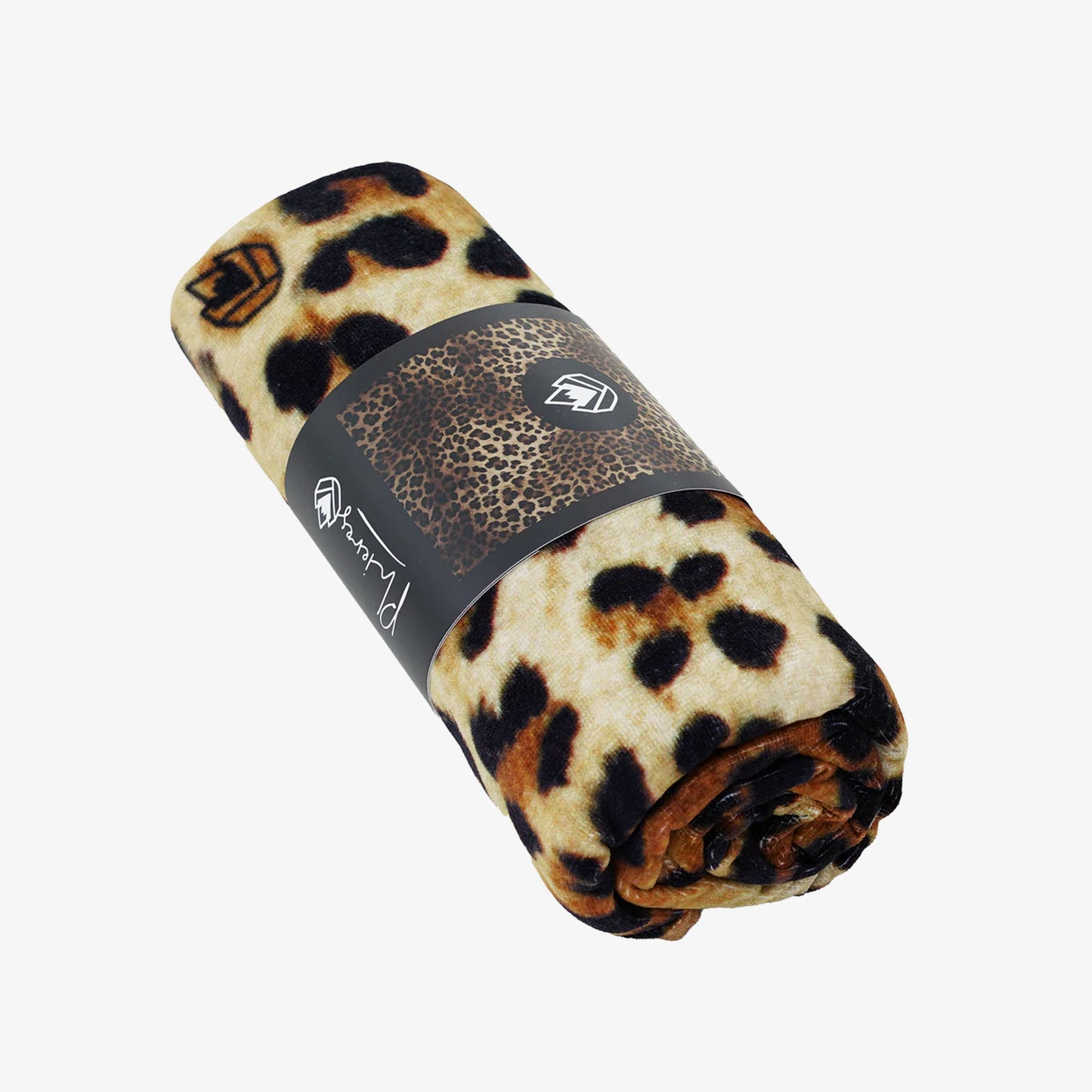 Phieres Beach Leophard Black/Leo Handtuch