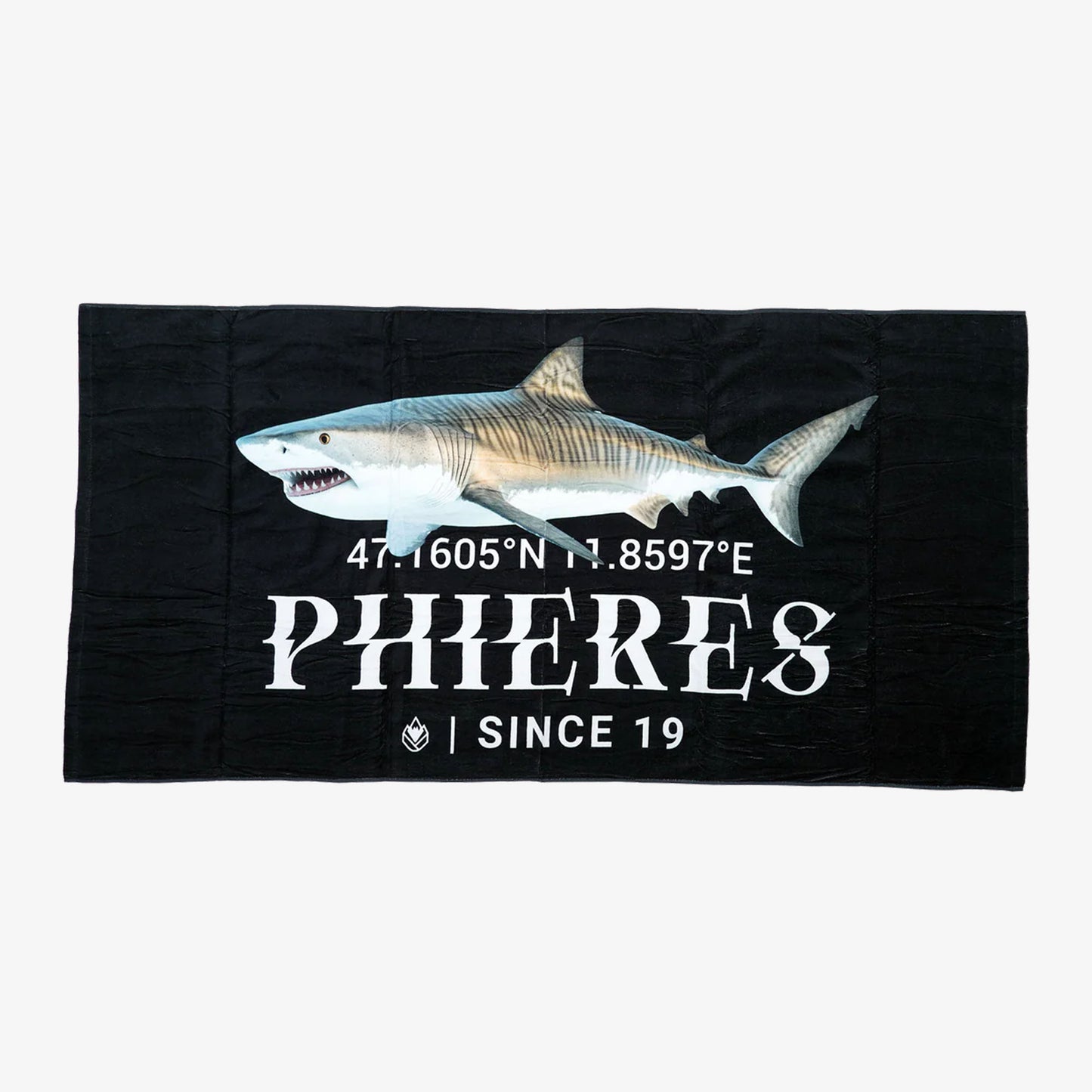Phieres Beach Hiukaranaph Black Handtuch