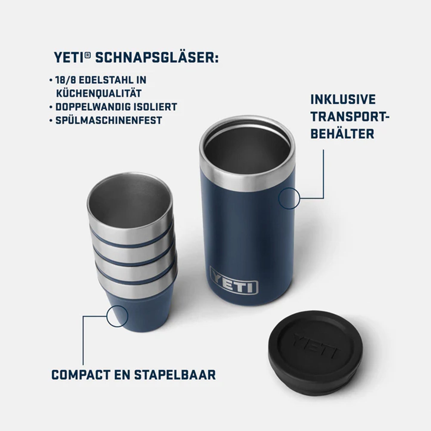 Yeti Schnapsbecher 4er Set