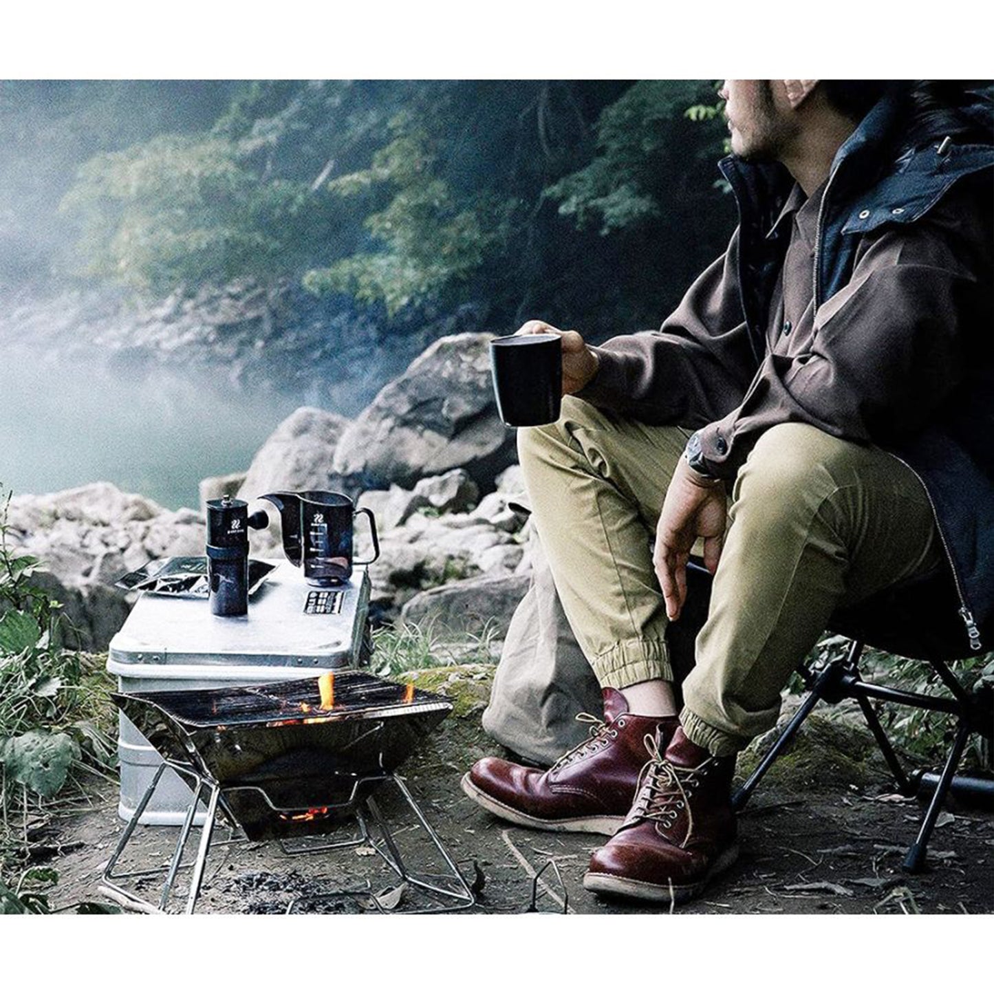 Hario Zebrang Hand Kaffee Mühle Outdoor