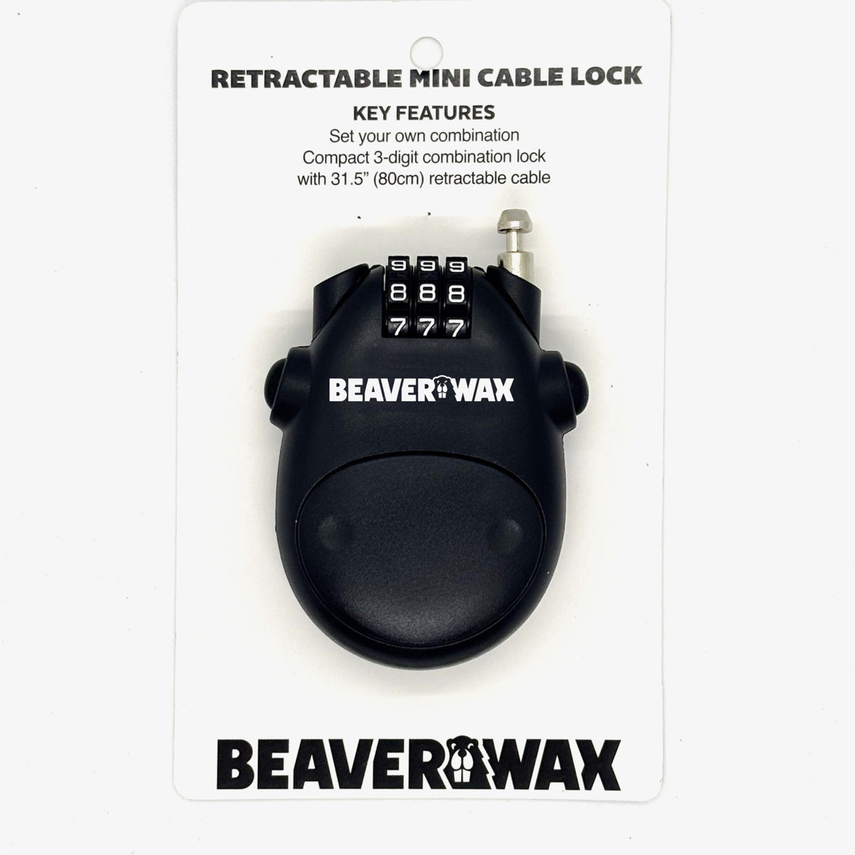 BeaverWax Mini Cable Lock Snowboardschloss 2027
