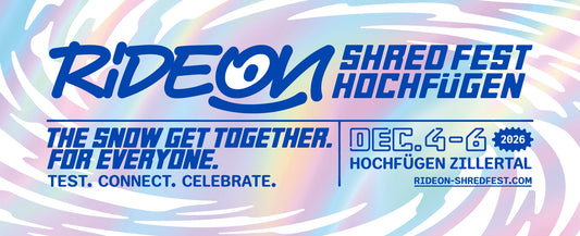 RideON Shredfest Hochfügen 2026: Early-Bird-Tickets über POWSTORE und Bustour ab Kempten