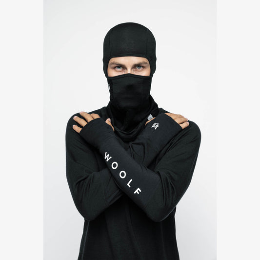 Woolf Merino Svarthetta Balaclava