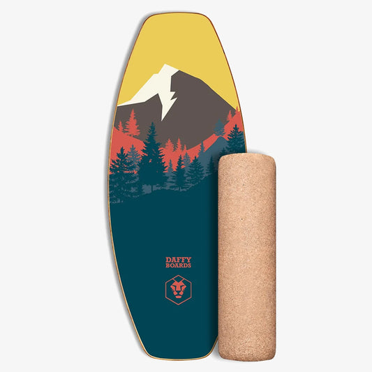Daffy Boards Allrounder Balance Board Set mit Korkrolle