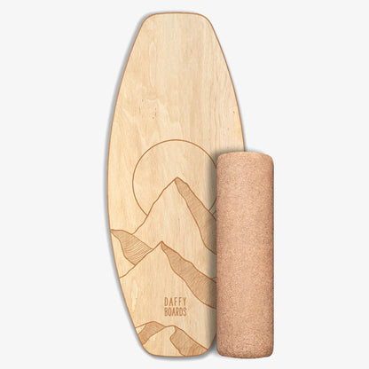 Daffy Boards Allrounder Balance Board Set mit Korkrolle