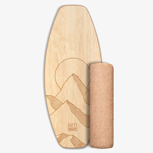 Daffy Boards Allrounder Balance Board Set mit Korkrolle