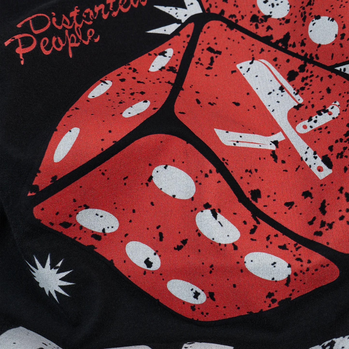 Distorted People Casino Dices Crew Neck T-shirt