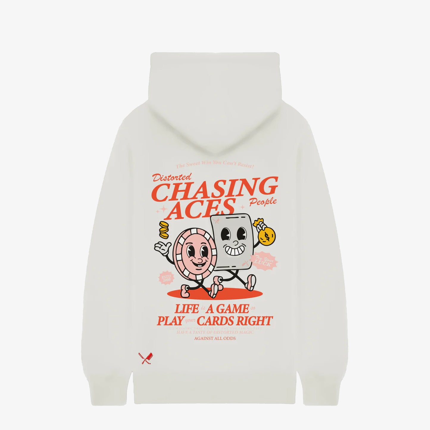 Distorted People Casino Chasing Aces Raglan Hoodie