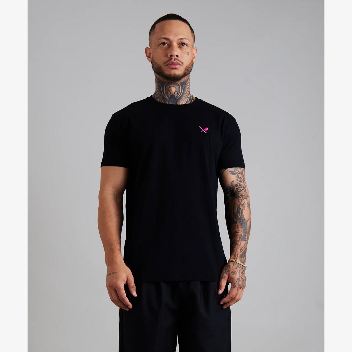 Distorted People Inked Blades Crew Neck T-shirt