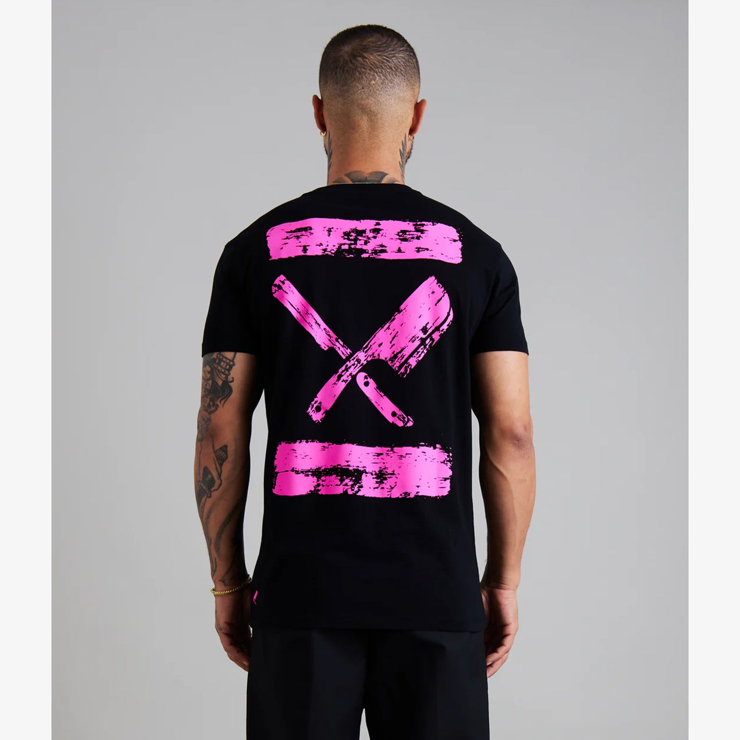 Distorted People Inked Blades Crew Neck T-shirt