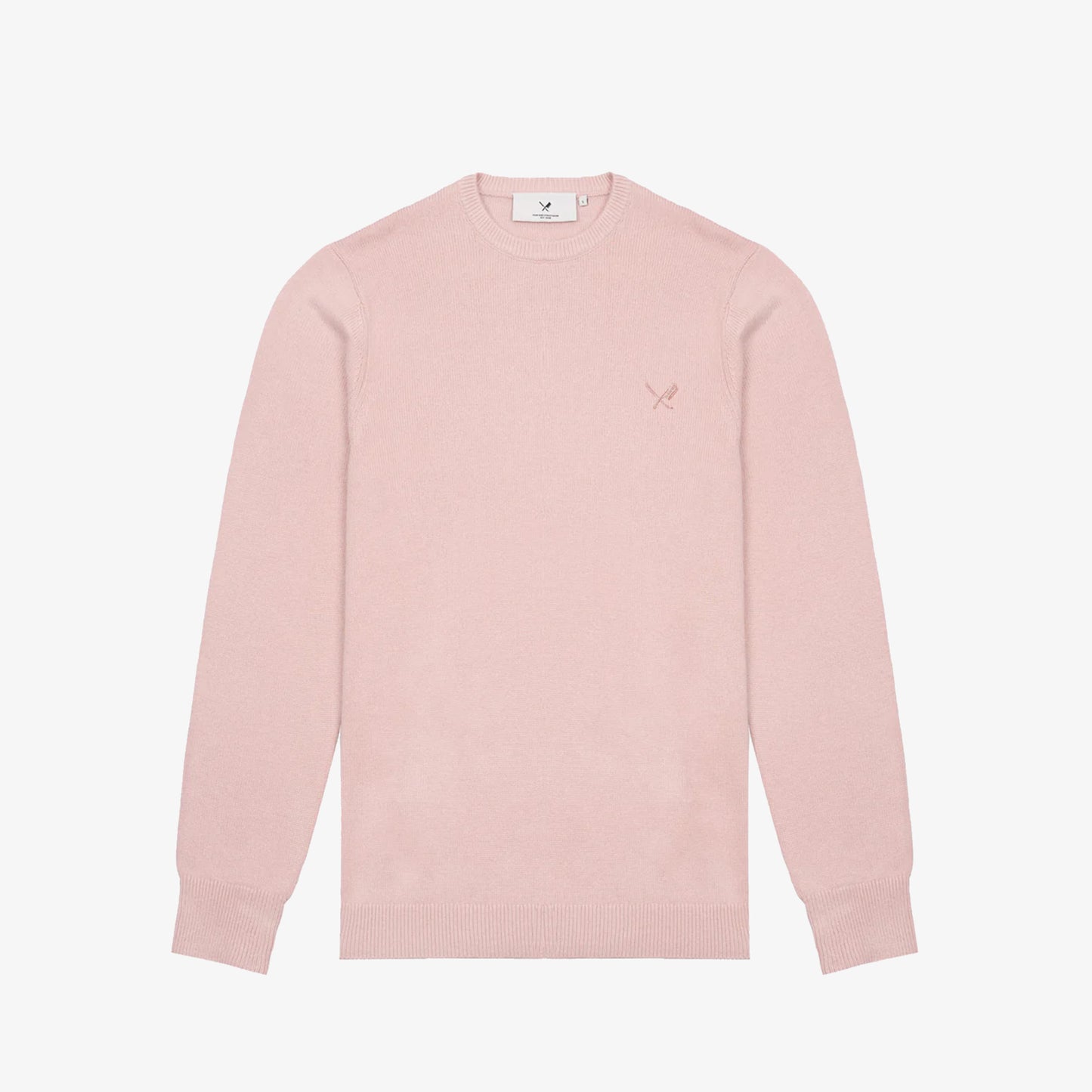 Distorted People Knit Wool Crew Neck Sweatshirt