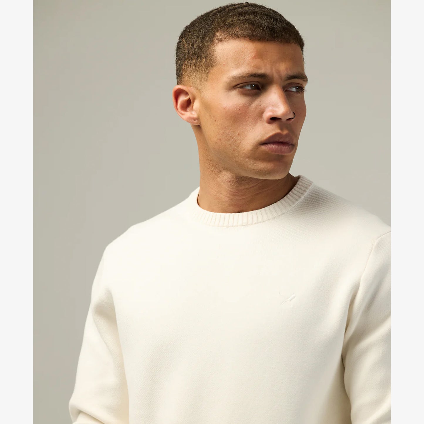 Distorted People Pure Heavy Knit Crew Neck Sweatshirt