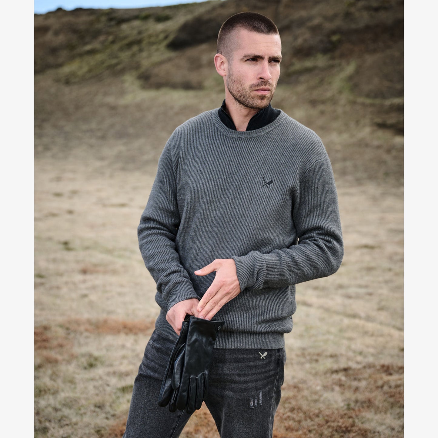 Distorted People Rib Sweatshirt