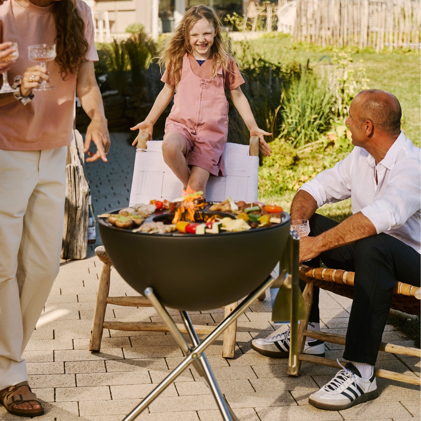 Höfats Bowl 57 Plancha Grillset hoch