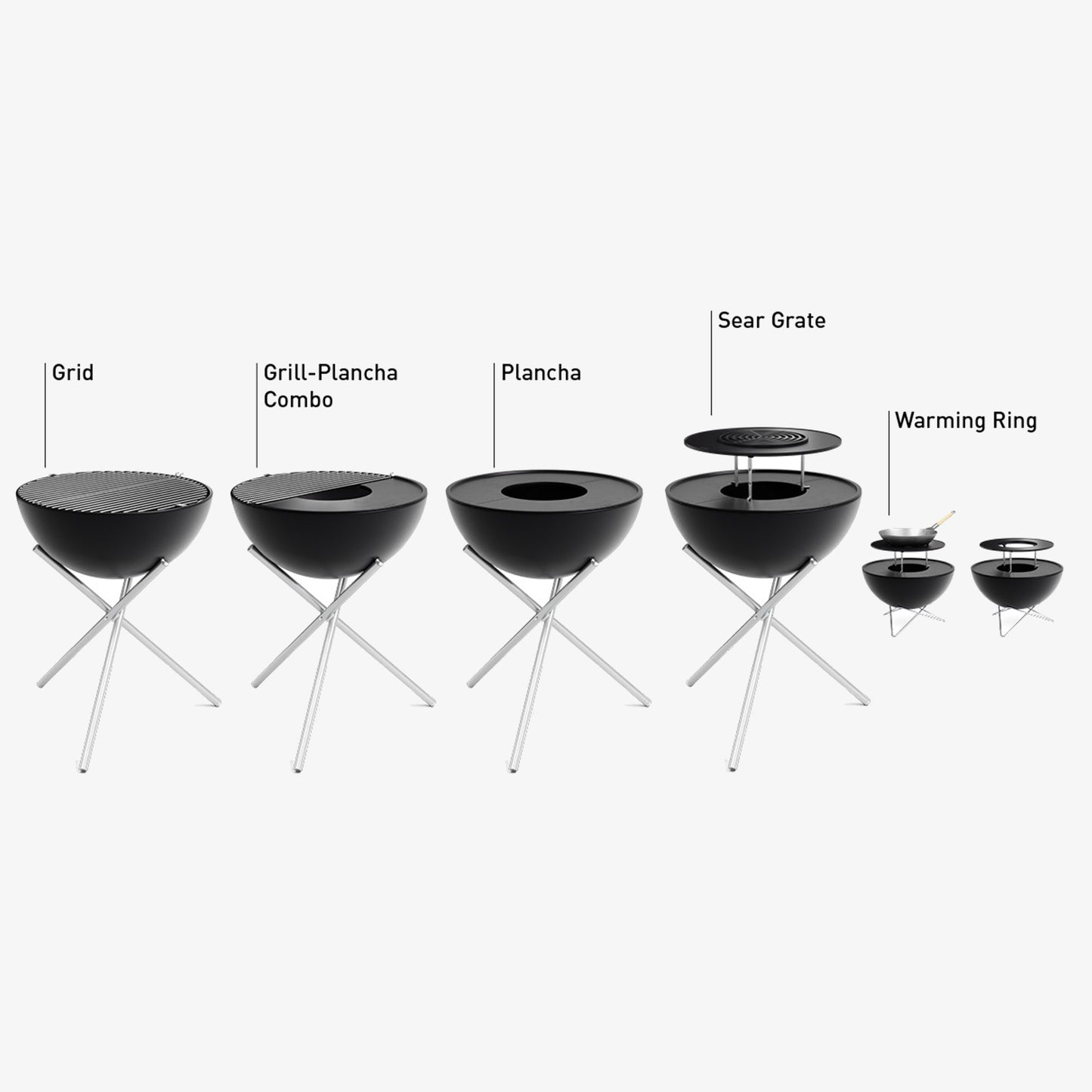 Höfats Bowl 57 Plancha grillset tief