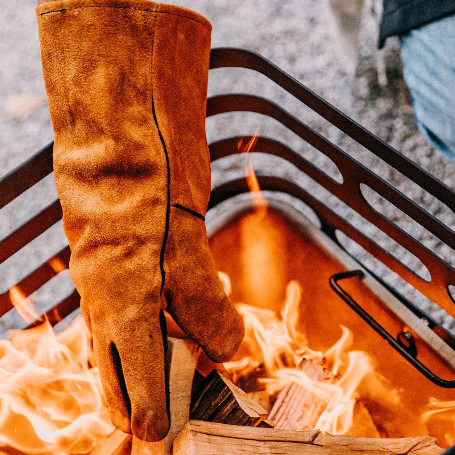 Höfats Feuerhandschuhe Leder
