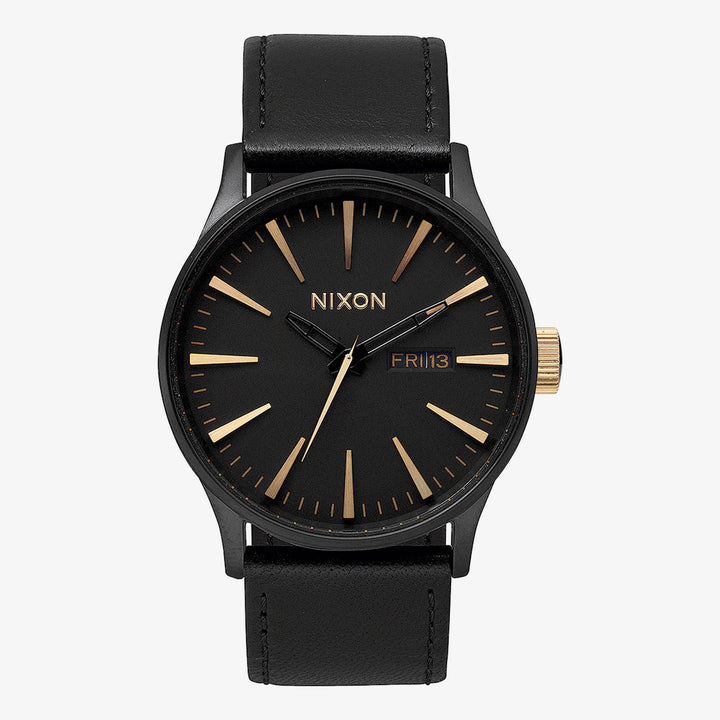 Nixon Sentry Leather Uhr