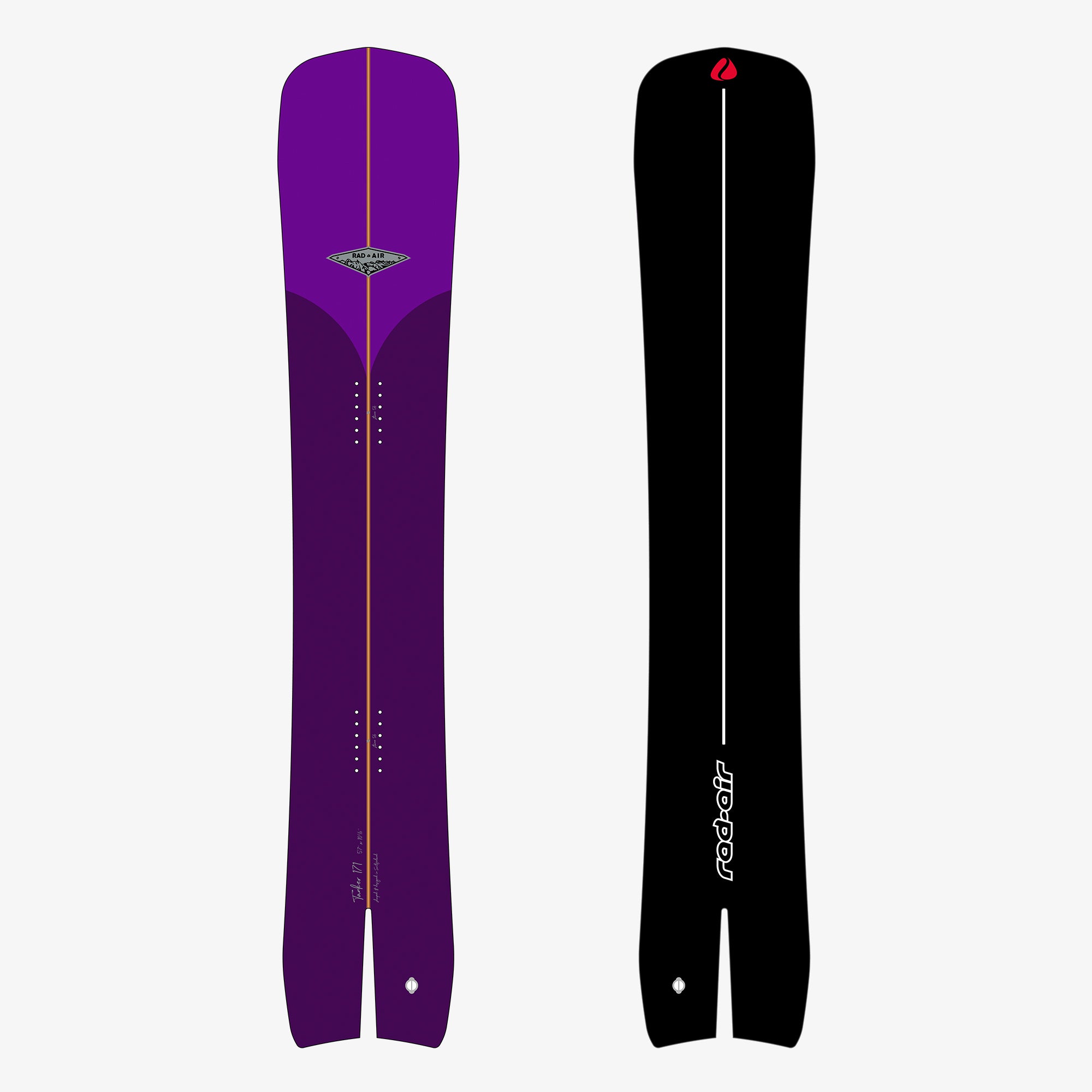 Rad-Air Tanker Split Tail Snowboard – Powstore