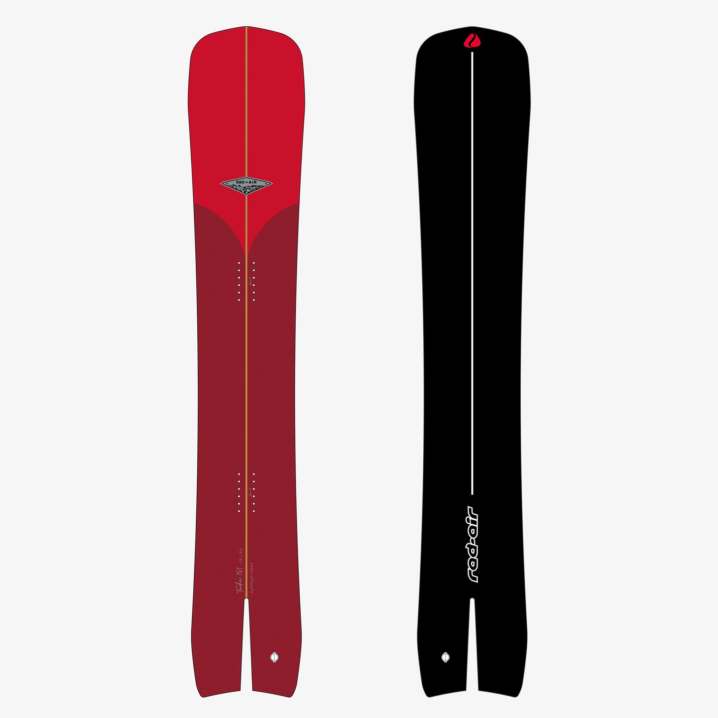 Rad-Air Tanker Split Tail Snowboard