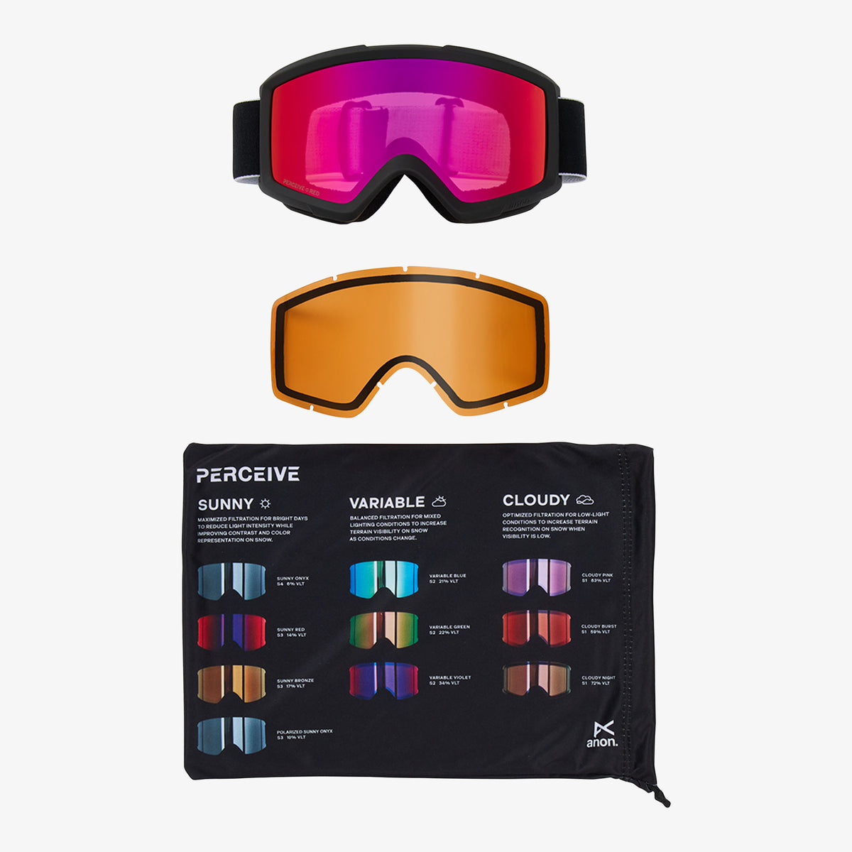 Anon Helix 2.0 Perceive Schneebrille mit Ersatzglas 2027