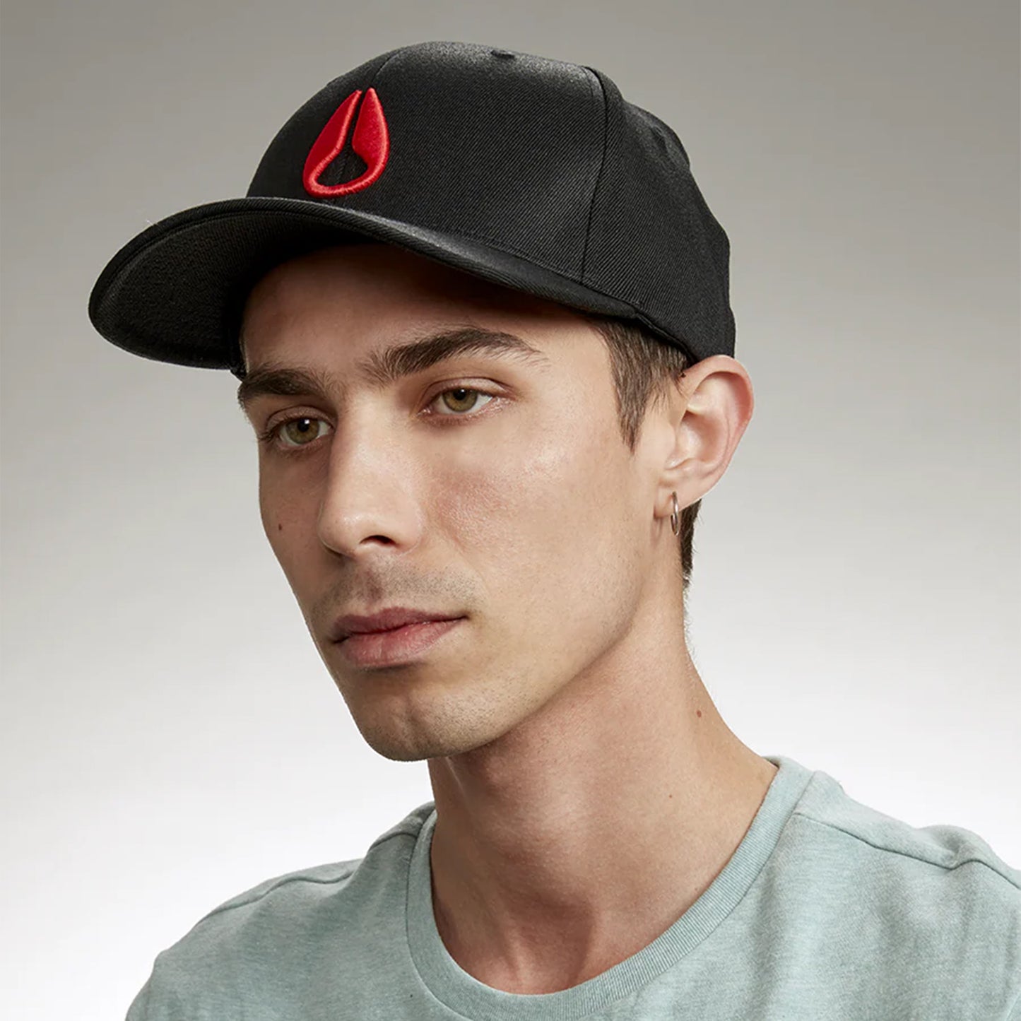 Nixon Deep Down FlexFit Cap Black / Red