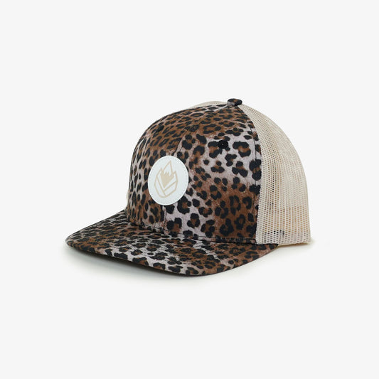 Phieres Phintage Trucker Snapback Cap Youth Leo Print