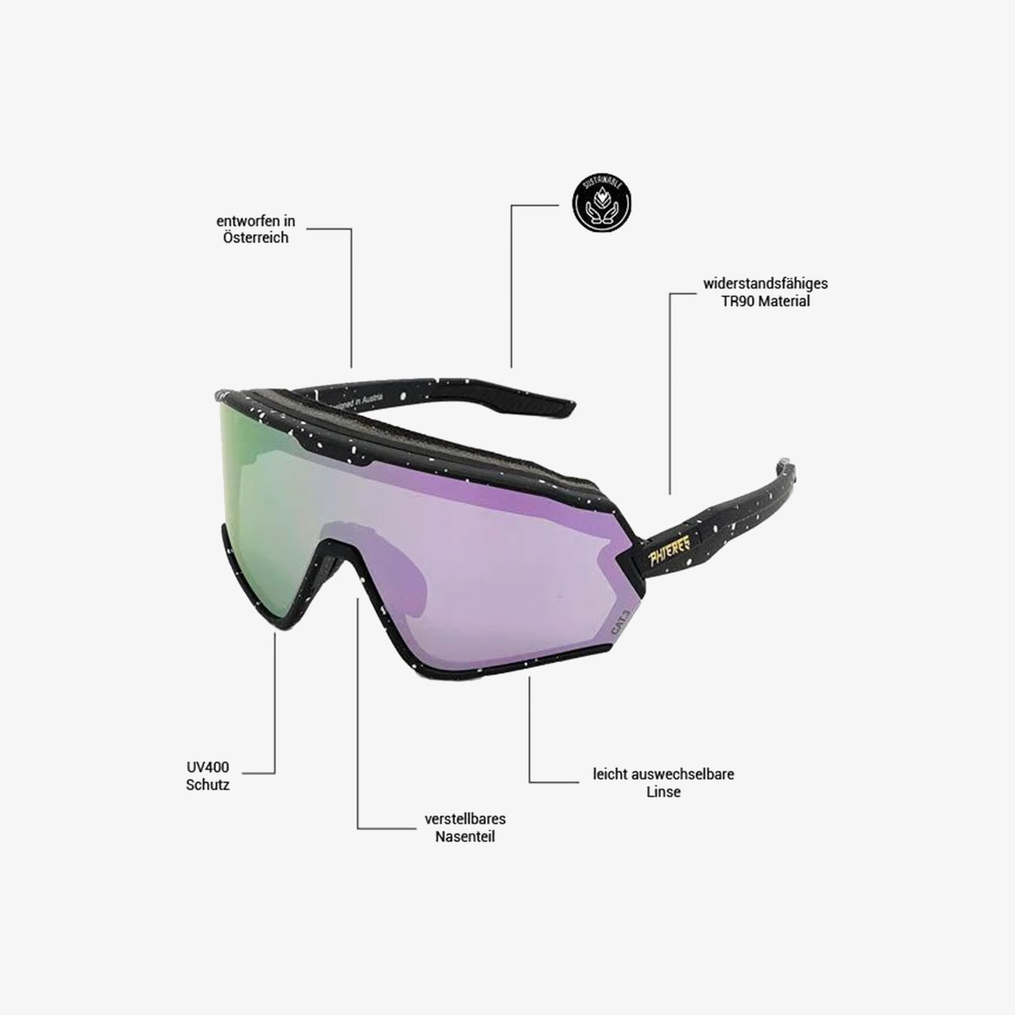 Phieres Sharkbite Plus Sonnenbrille