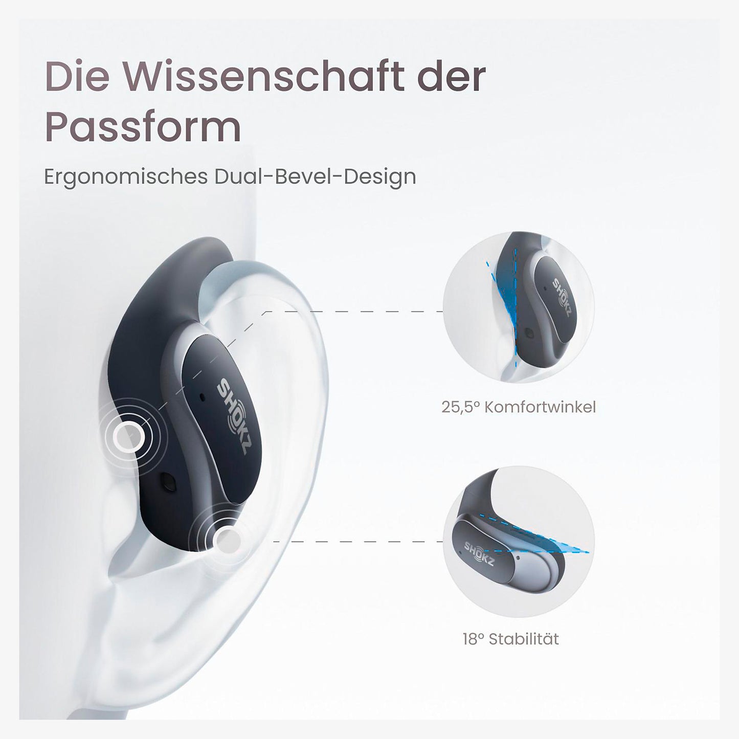 Shokz OpenFit Air Black Open Ear Kopfhörer