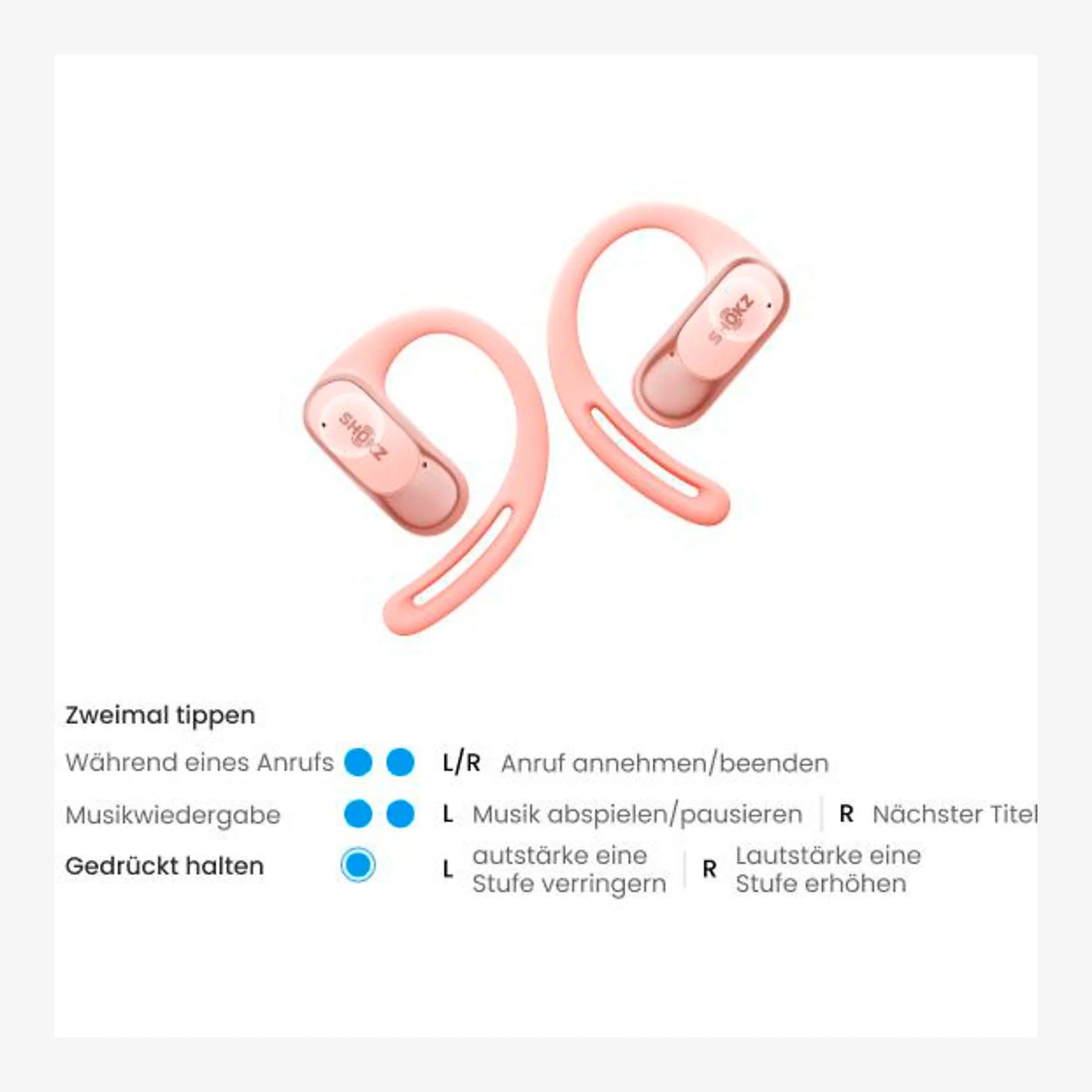 Shokz OpenFit Air Pink Open Ear Kopfhörer
