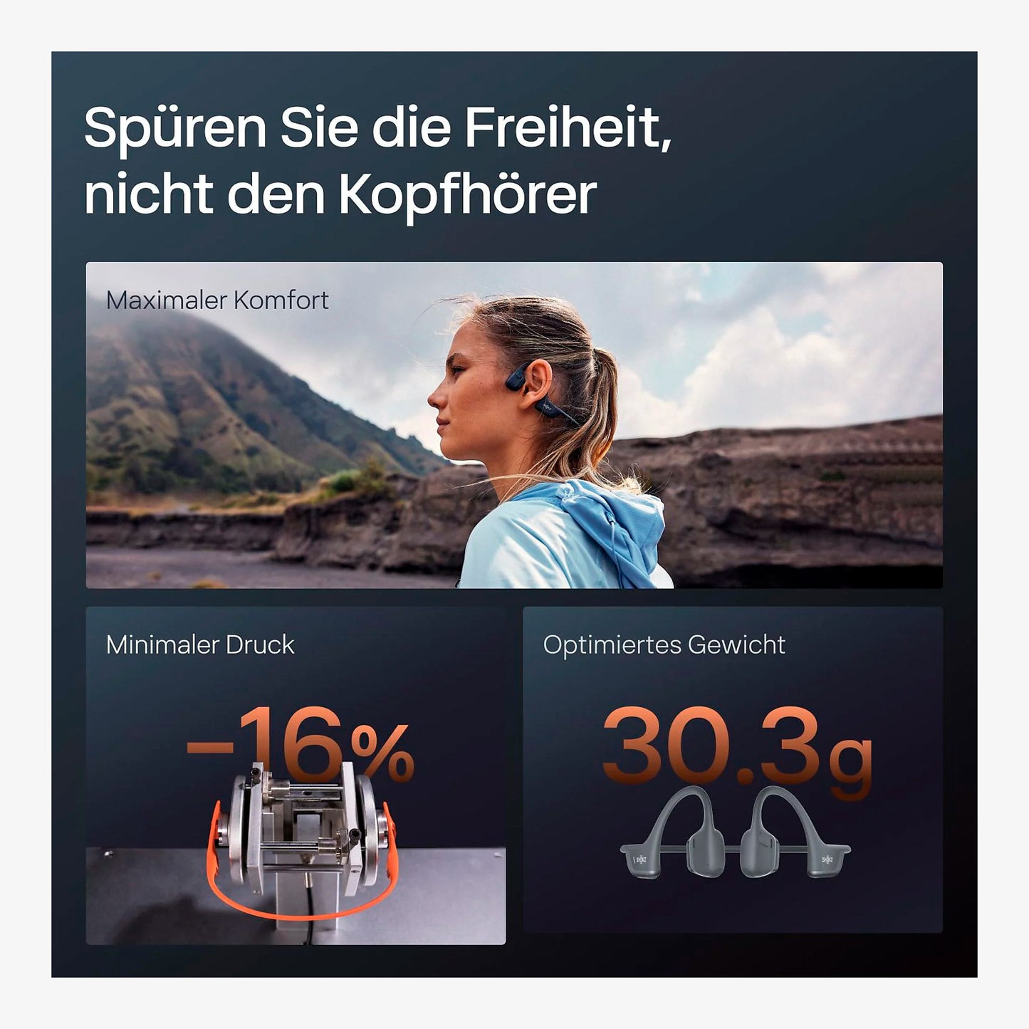 Shokz OpenRun Pro 2 Mini Black Open Ear Kopfhörer