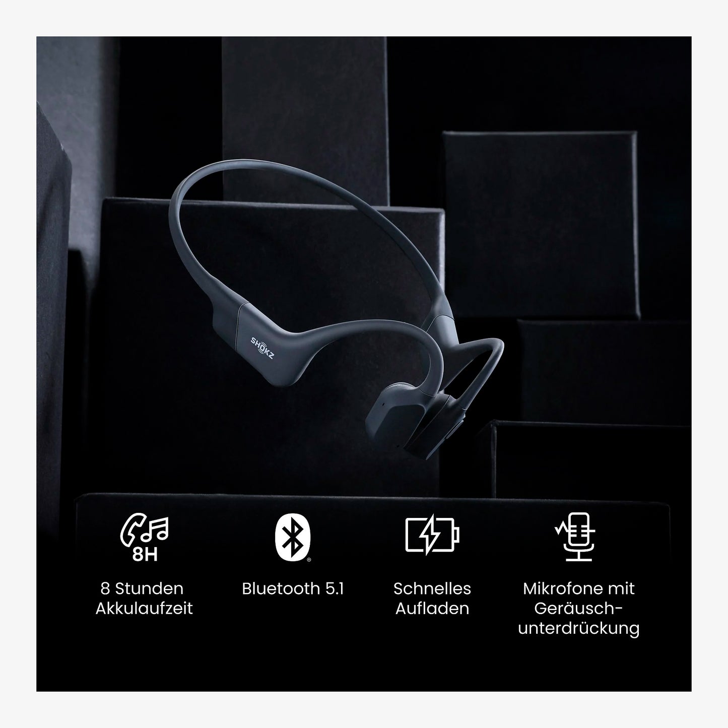 Shokz OpenRun Black USB-C Open Ear Kopfhörer