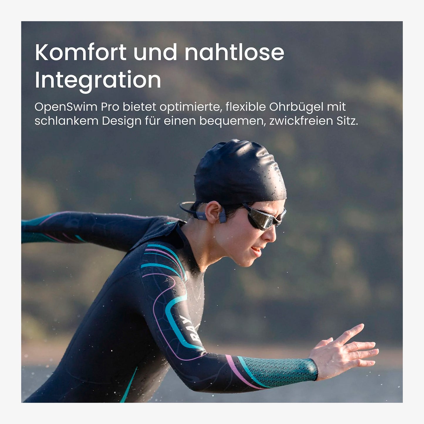 Shokz OpenSwim Pro Grey Open Ear Kopfhörer