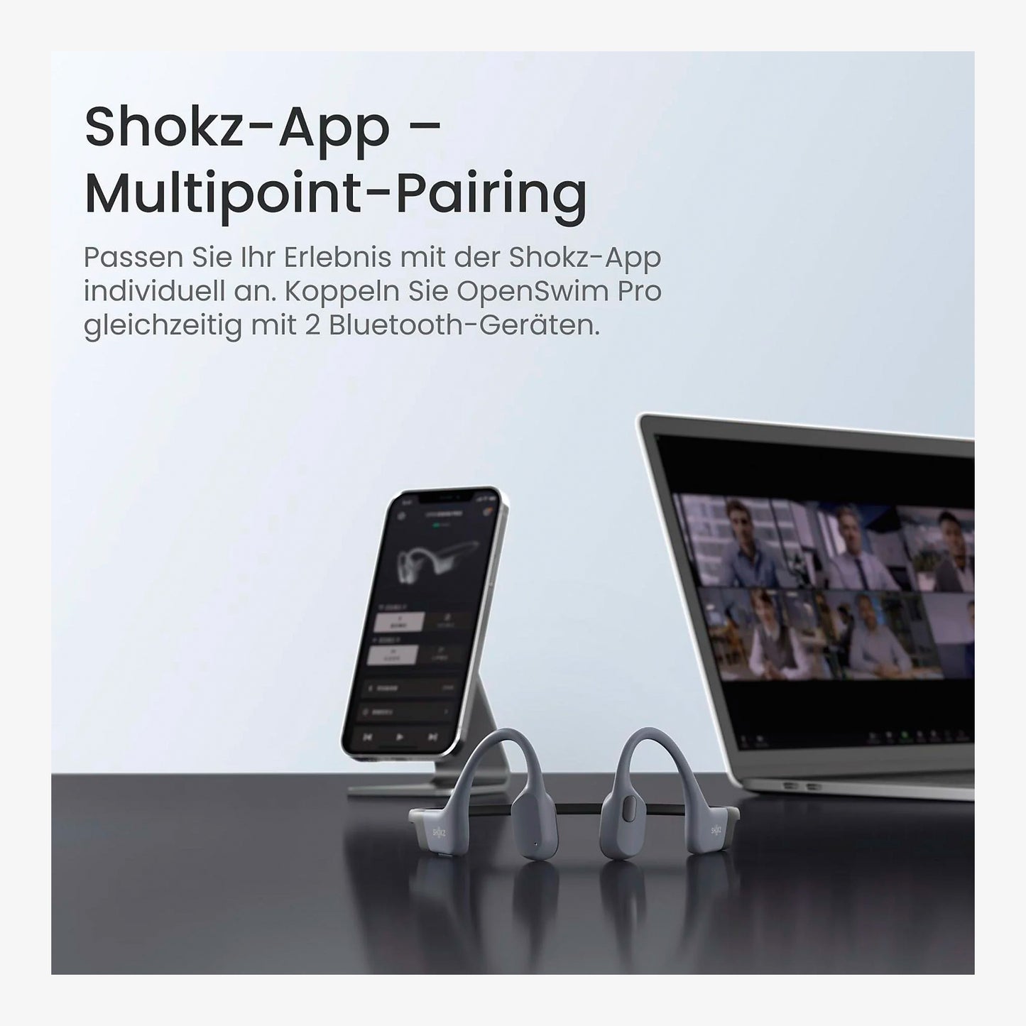 Shokz OpenSwim Pro Grey Open Ear Kopfhörer