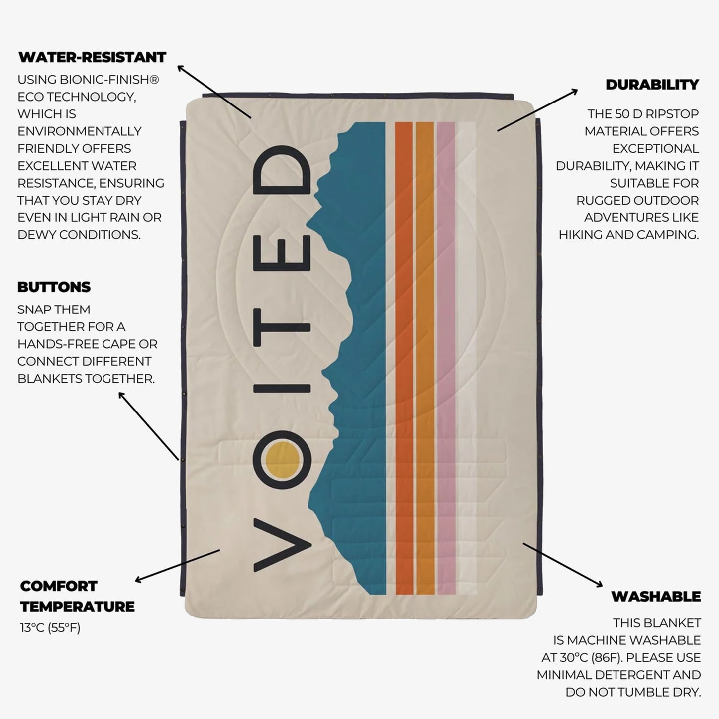 Voited Recycled Ripstop Outdoordecke