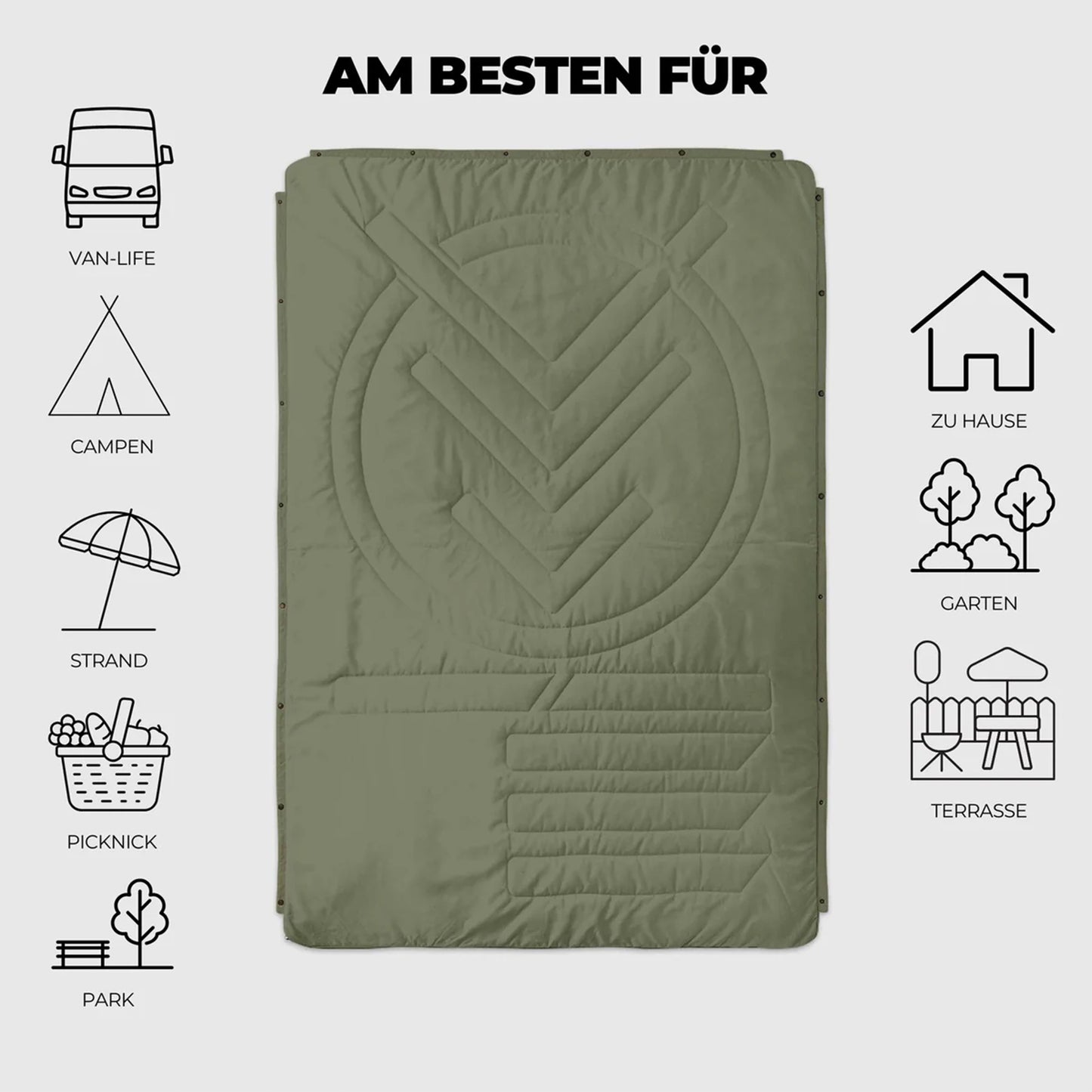 Voited Ripstop Outdoordecke 2025