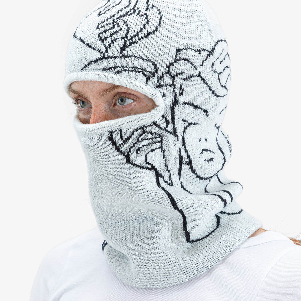 Beyond Medals Jacquard Knit Balaclava Angel 2027