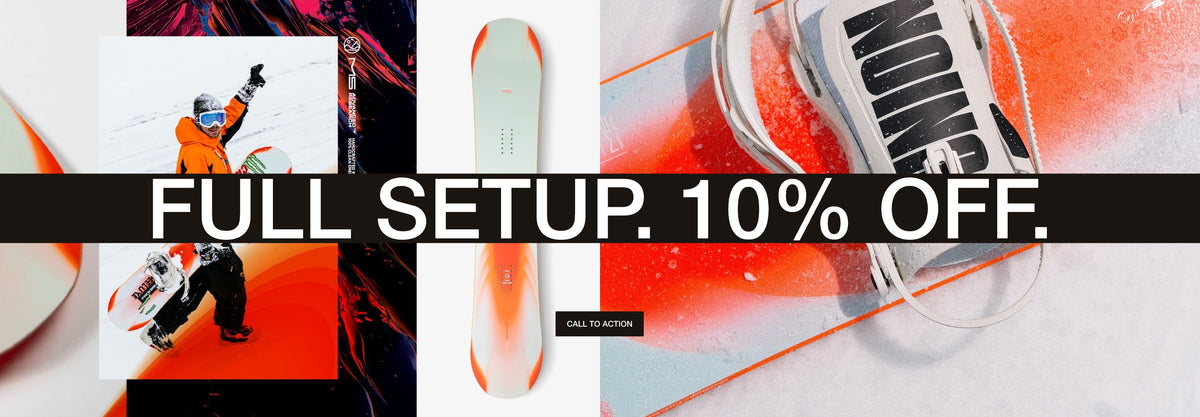 Full Setup. 10 % off – Snowboard und Bindung im Set kaufen