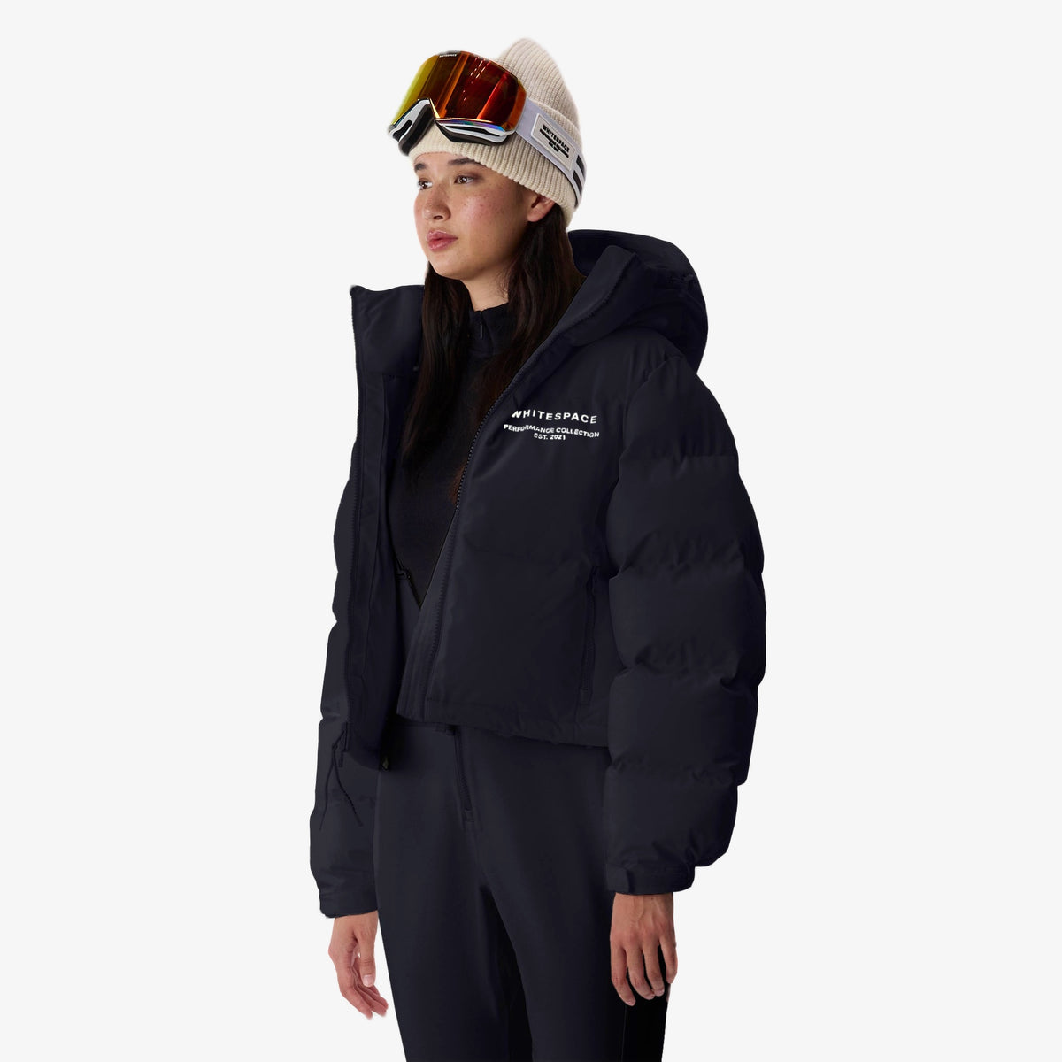 Whitespace Cropped Puffer Jacket 2027 für Damen